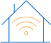 Icon of a house with a <a href=