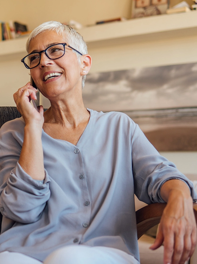 a man talking on a cell phone