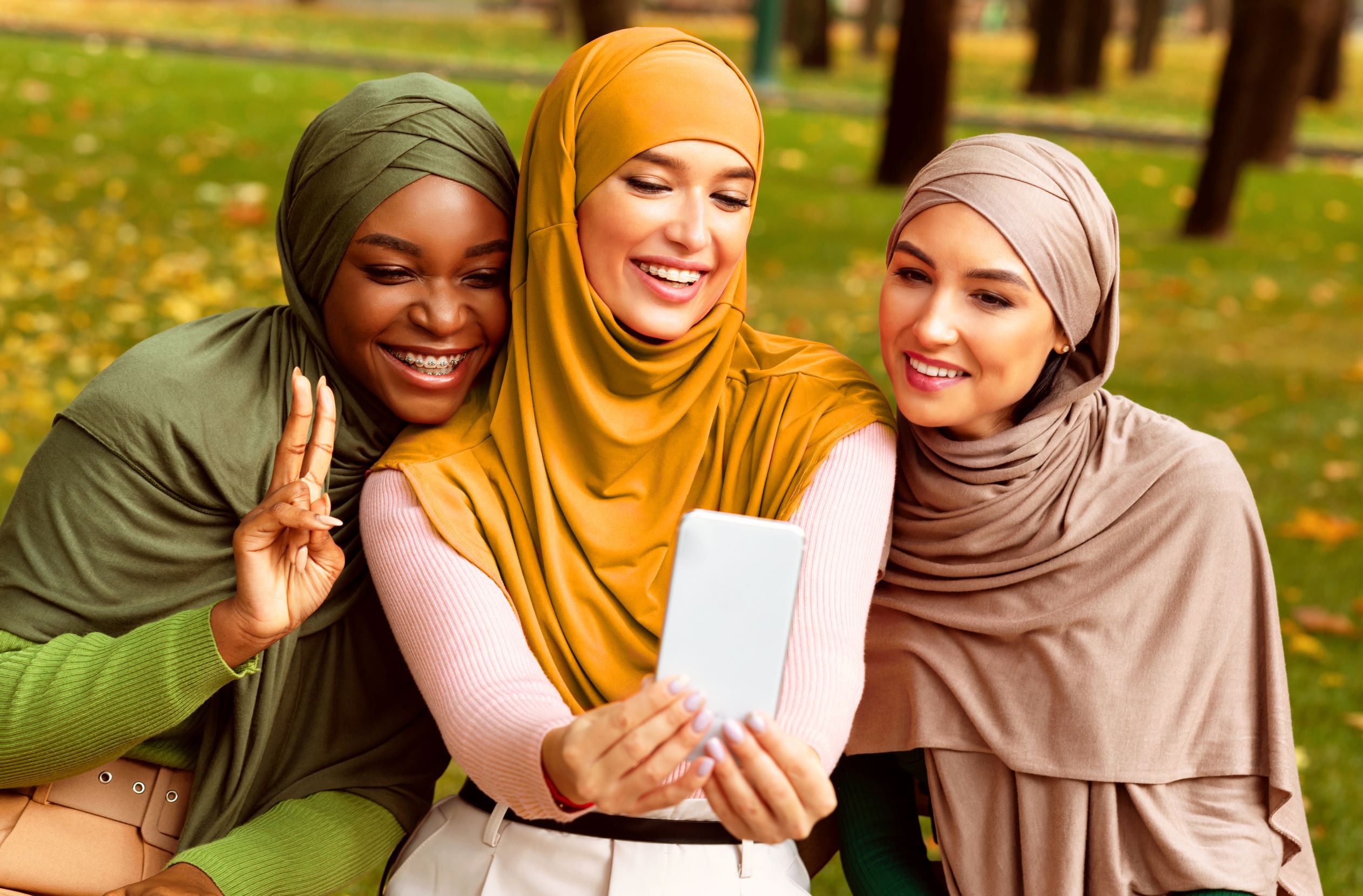 Diverse Group of Women Taking Selfie